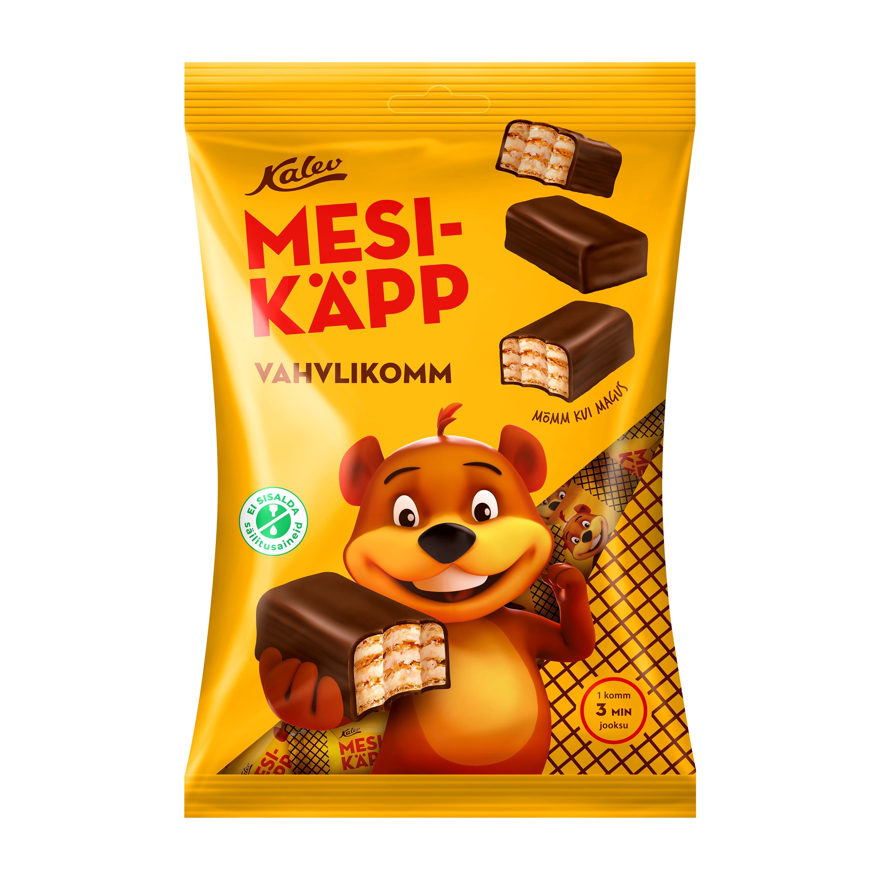 Vafeļu konfektes "Mesikäpp" ar pralinē krēmu, 150g
