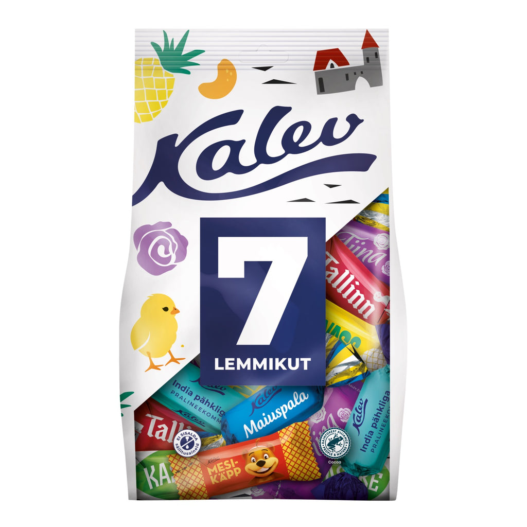 Kalev „7 iecienītākās” konfekšu izlase 500g
