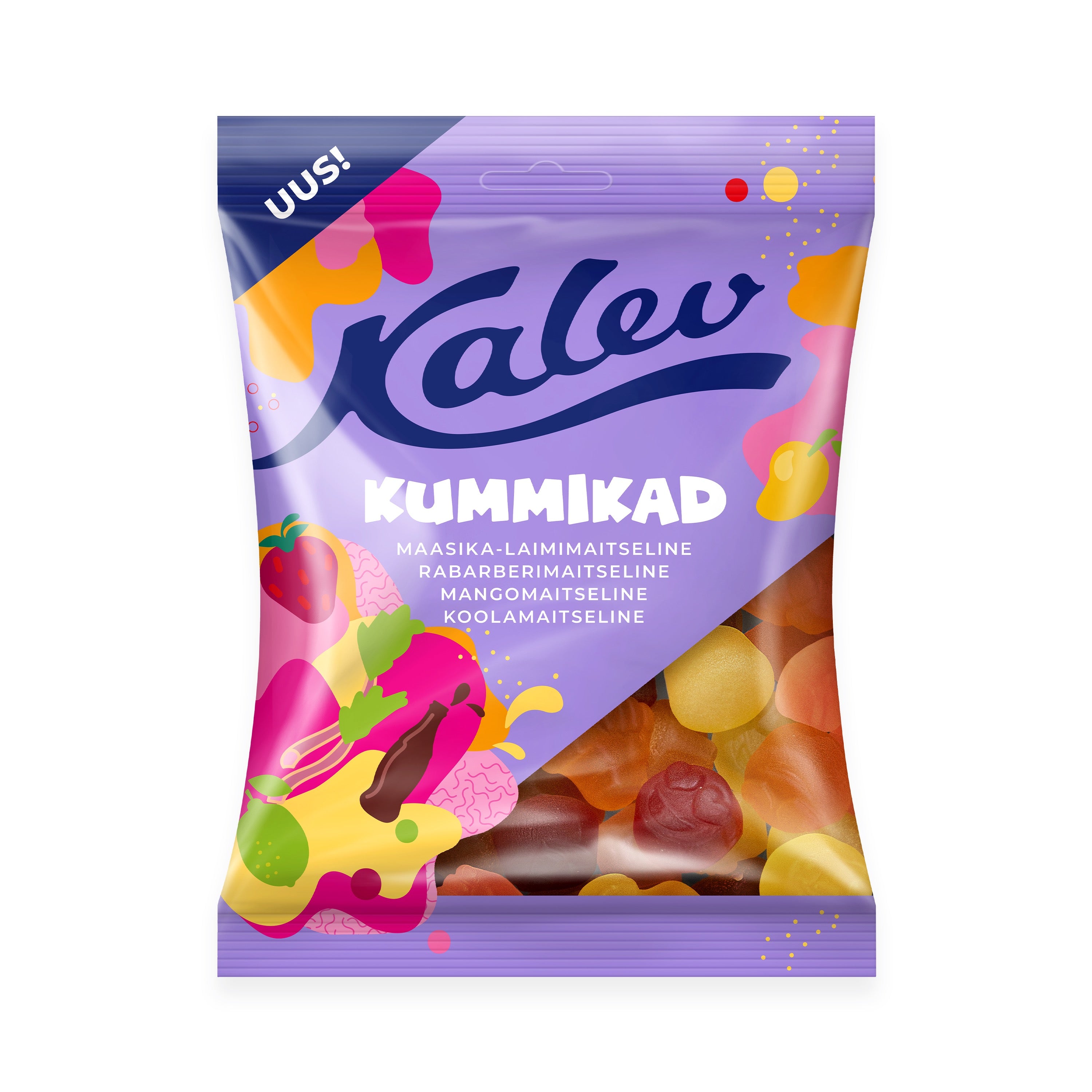 Kalev Kummikad laimīgo gumijkonfekšu maisījums 120g