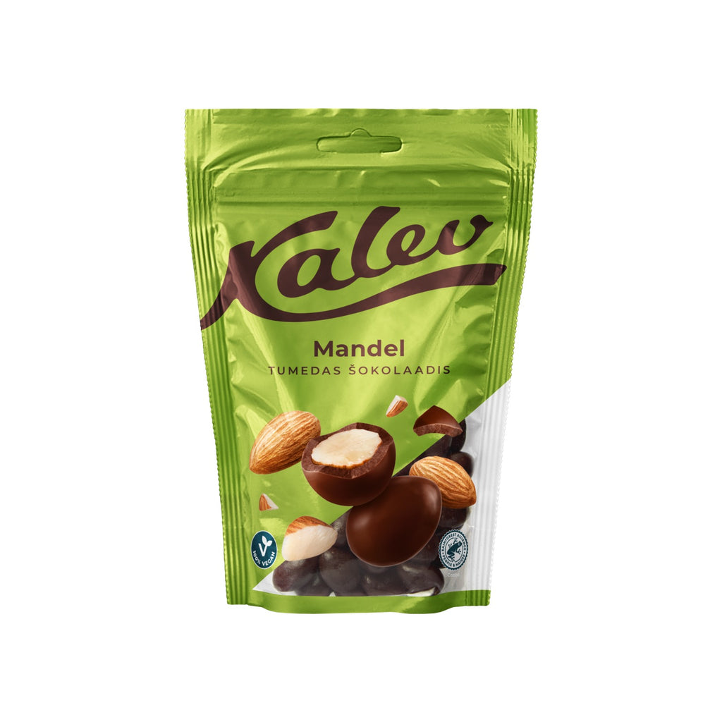 Kalev mandeļu tumšā šokolāde 140g