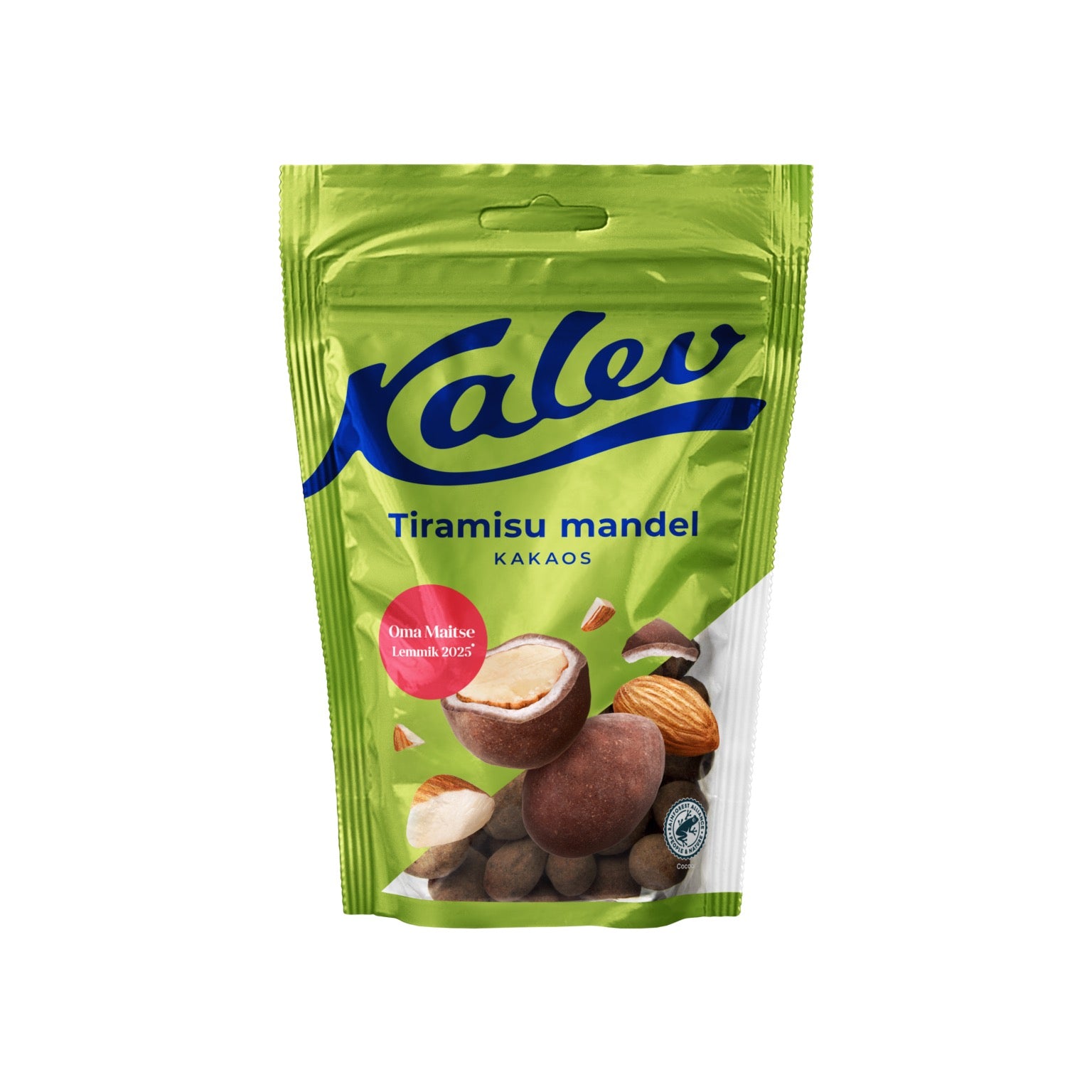 Kalev mandeles ar kakao garšu, pārklātas ar tiramisu, 140g