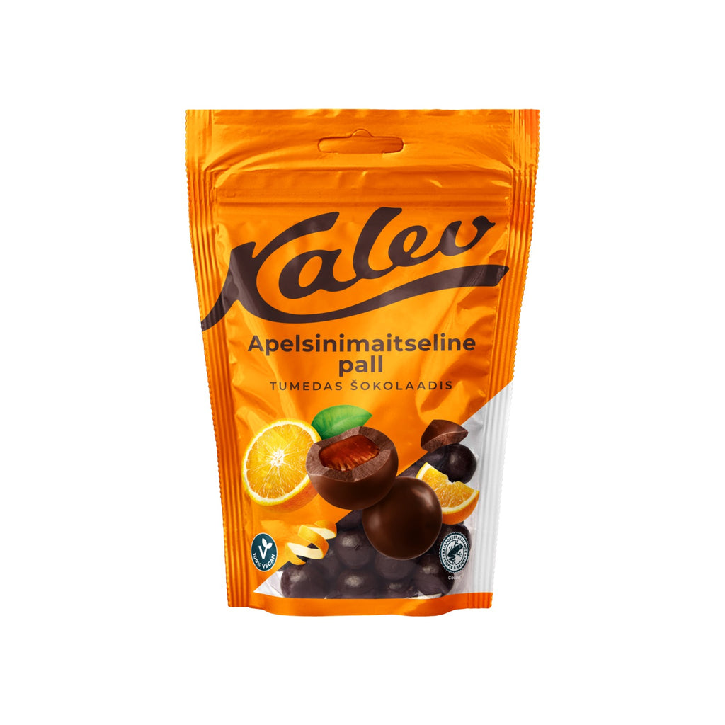 Kalev apelsīna garšas konfekte tumšajā šokolādē 140g