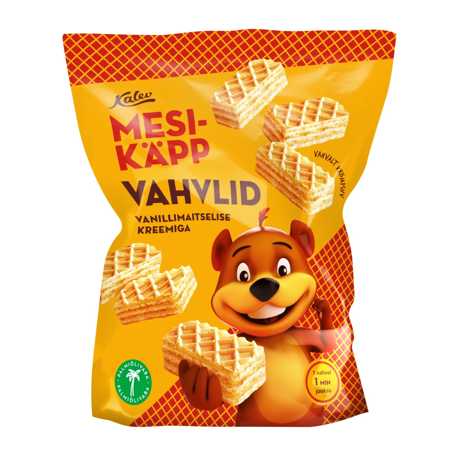Vafeles "Mesikäpp" ar vaniļas krēma pildījumu 250g