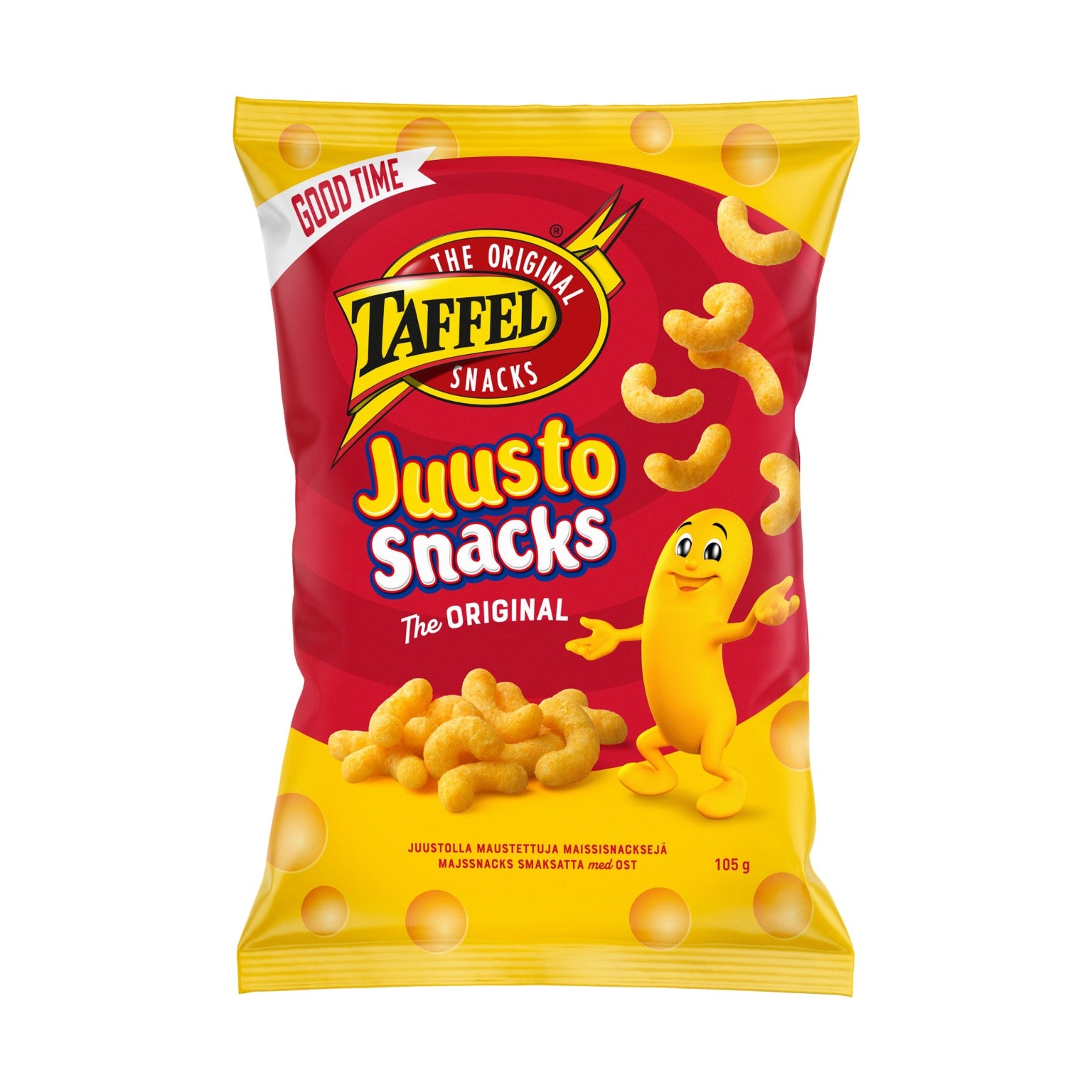 Taffel Juustosnacks kukurūzas uzkodas ar siera garšu 105g