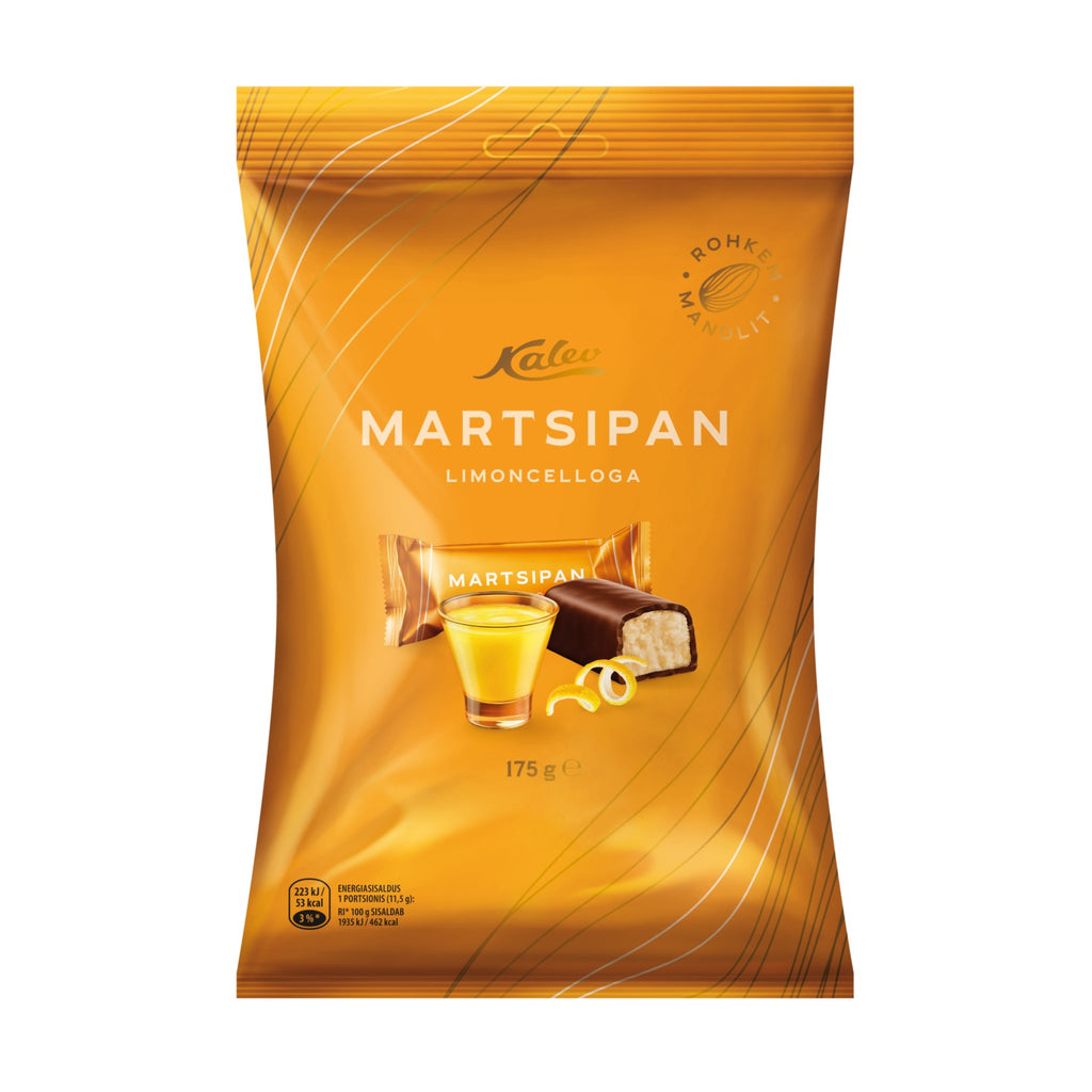 Kalev Citronu liķiera marcipāna konfektes 175g